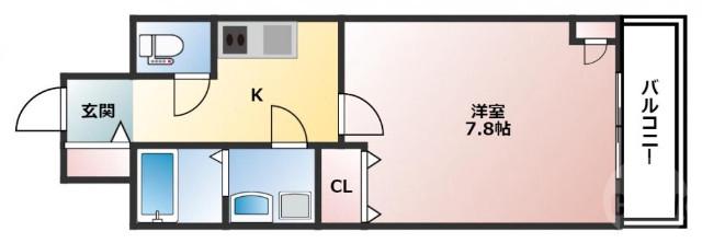 十三本町の完工年月(2012年3月)築の賃貸マンションの間取り
