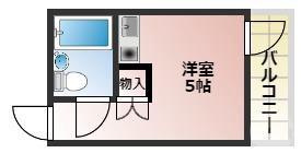 宮原の完工年月(1988年11月)築の賃貸マンションの間取り