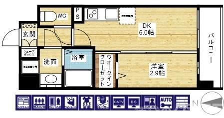 プレサンス東淀川駅前プローシェの間取り
