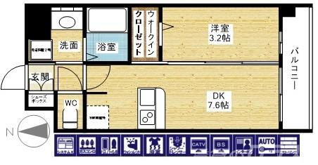 プレサンス東淀川駅前プローシェの間取り