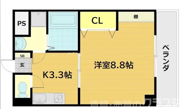 グランフォート伏見の間取り