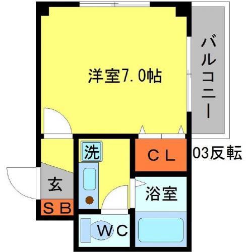 山田東の完工年月(1998年9月)築の賃貸マンションの間取り