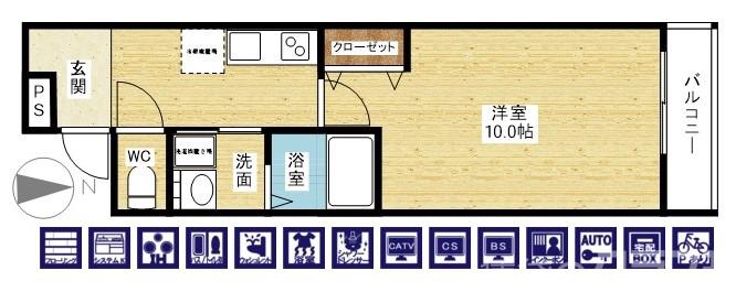 フジパレス十三ウエストの間取り