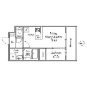 アドバンス京都リエートⅡの間取り