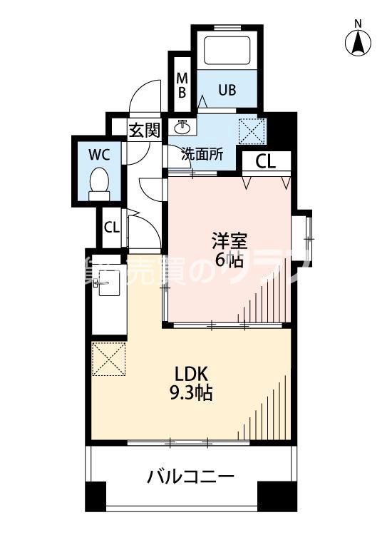 アーデンタワー立売堀の間取り