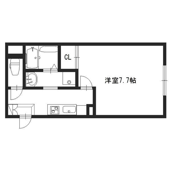 南金田の完工年月(2016年3月)築の賃貸マンションの間取り