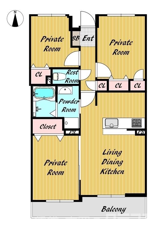 パインフィールド洛西の間取り