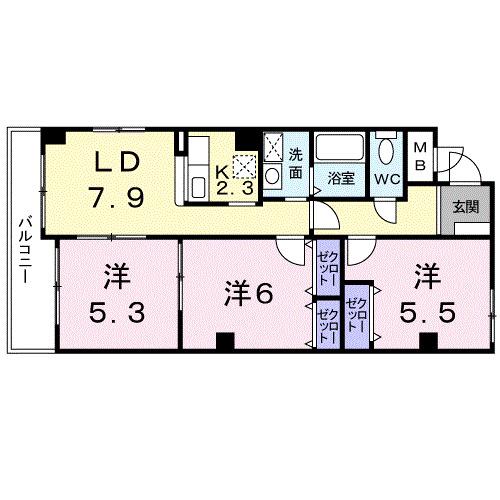サンシャイン中川の間取り