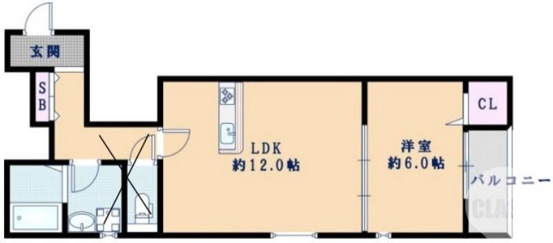 大浜中町の完工年月(2025年12月)築の賃貸アパートの間取り