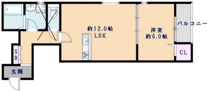 大浜中町の完工年月(2025年12月)築の賃貸アパートの間取り
