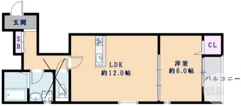 大浜中町の完工年月(2025年12月)築の賃貸アパートの間取り