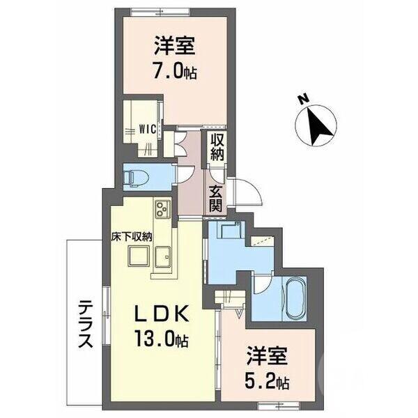 南吹田の完工年月(2025年11月)築の賃貸アパートの間取り
