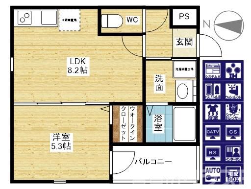 フジパレス十三イーストの間取り