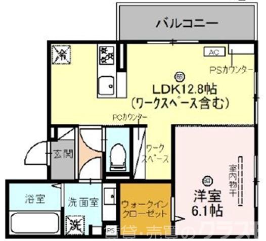 M'sハイツ千本三条の間取り