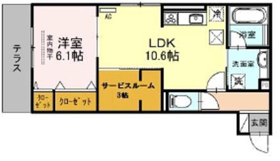 アロース フェリスの間取り