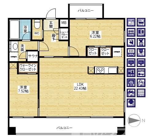 プレジオ東三国の間取り