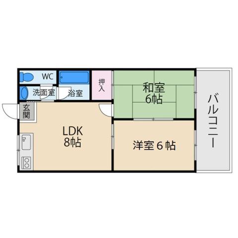 シャトーレジデント池田の間取り