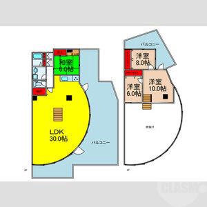 五月が丘北の完工年月(1989年7月)築の賃貸マンションの間取り