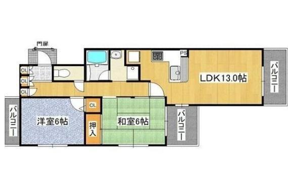 ローレルコート室町の間取り