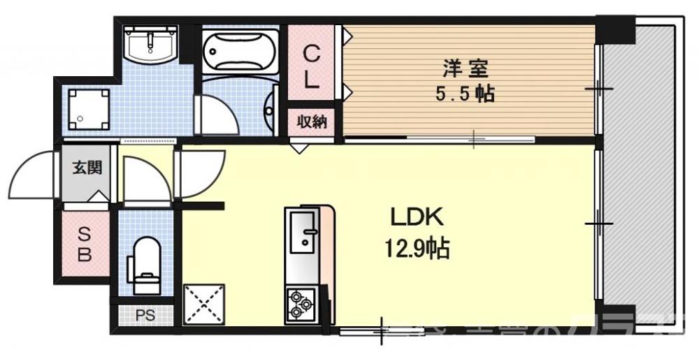 Dwell東寺道(ドウェル東寺道)の間取り