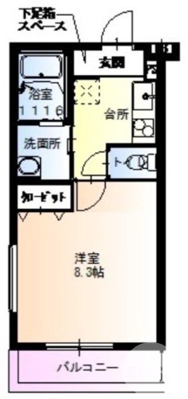 大浜南町の完工年月(2016年10月)築の賃貸アパートの間取り