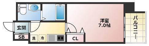 新高の完工年月(2021年9月)築の賃貸マンションの間取り