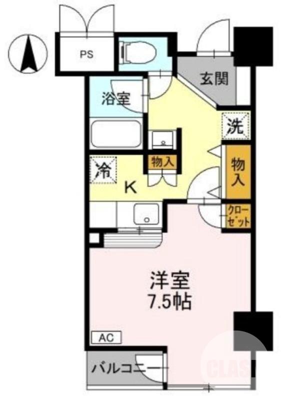 南三国ヶ丘町の完工年月(1997年7月)築の賃貸マンションの間取り