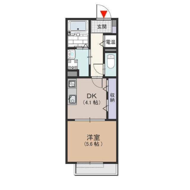 北花田町の完工年月(2009年2月)築の賃貸アパートの間取り