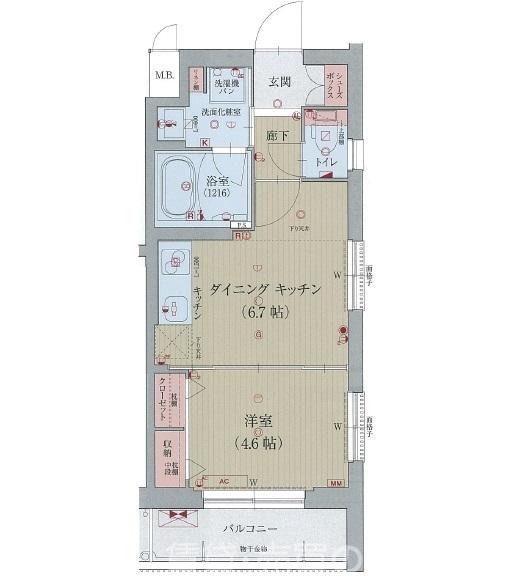 ベラジオ京都壬生EASTGATEの間取り