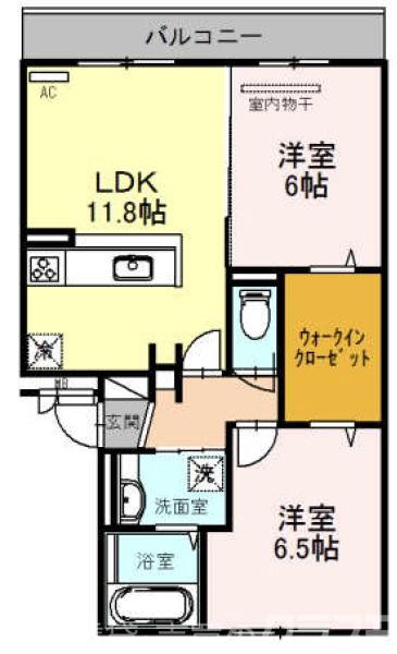 カーサルミノサトレの間取り
