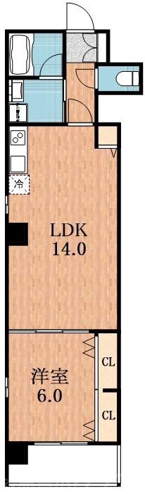 阪南町の完工年月(2025年12月)築の賃貸マンションの間取り
