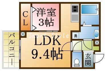 ジーメゾン神戸セレーナの間取り