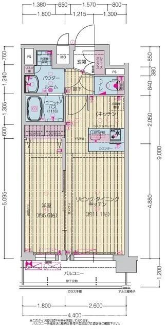 プレサンス十条凛華の間取り
