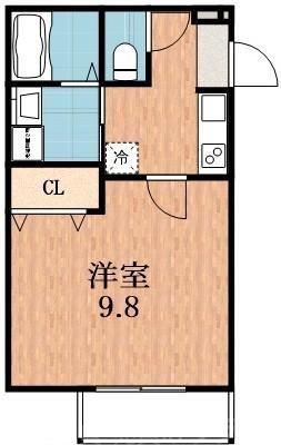 喜連の完工年月(2017年3月)築の賃貸アパートの間取り