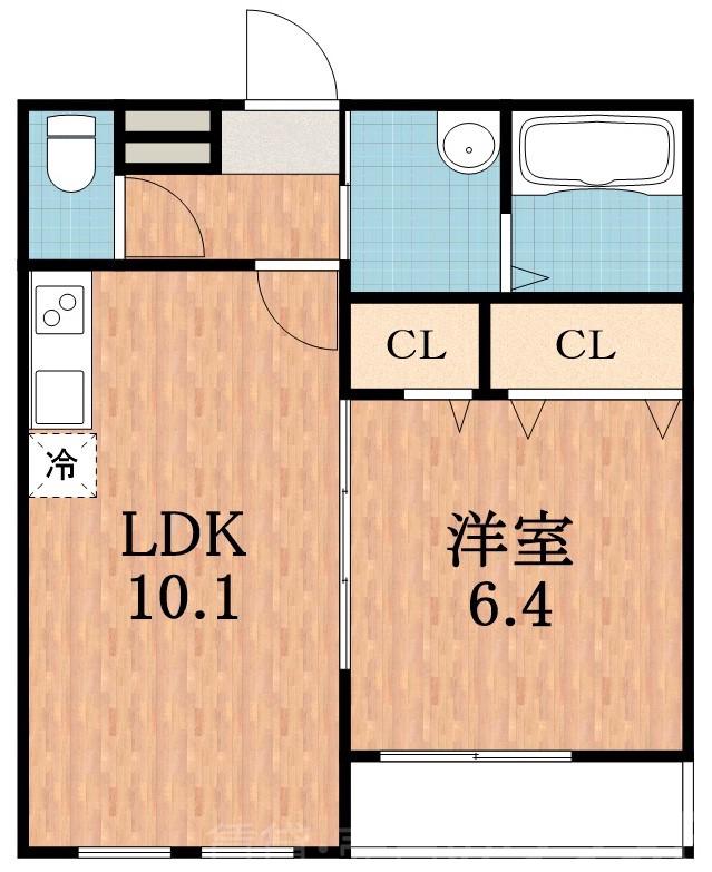 西加賀屋の完工年月(2015年5月)築の賃貸アパートの間取り