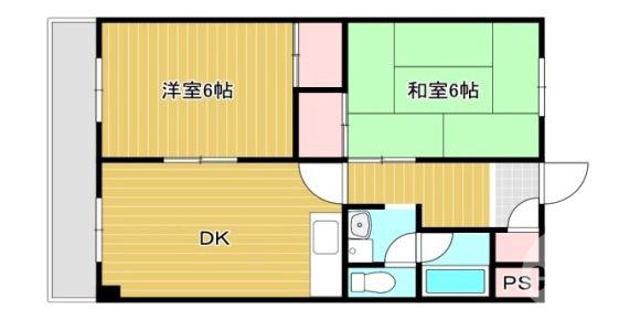向陵中町の完工年月(1979年4月)築の賃貸マンションの間取り