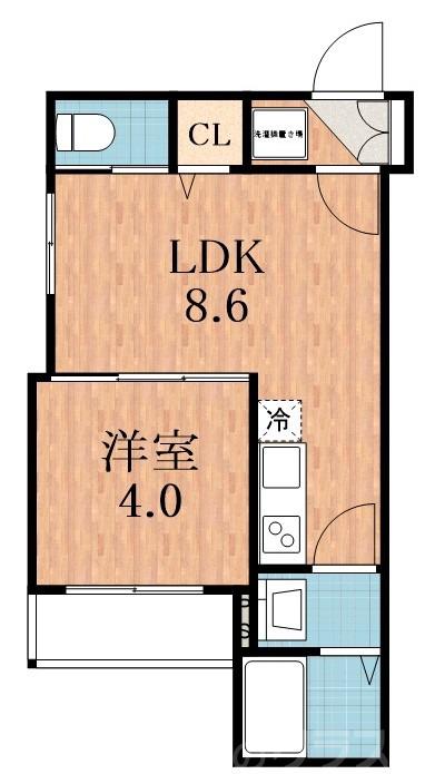 庭井の完工年月(2026年1月)築の賃貸アパートの間取り