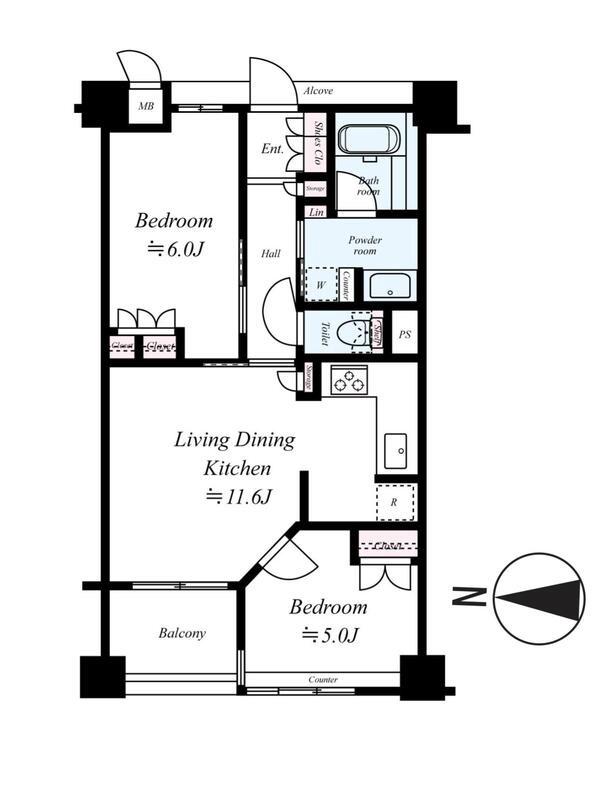 リビオ四条大宮の間取り