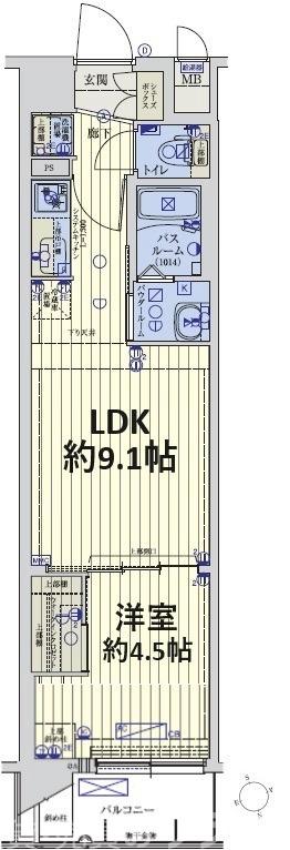 スワンズ京都東寺ガーデンの間取り
