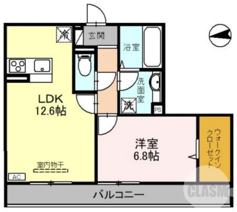 天美我堂の完工年月(2020年1月)築の賃貸アパートの間取り