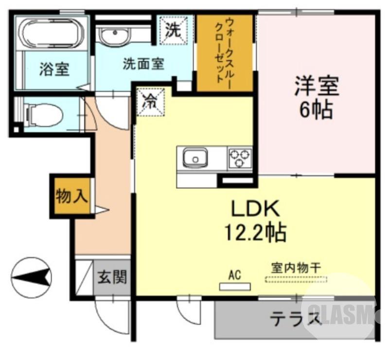 天美南の完工年月(2020年10月)築の賃貸アパートの間取り