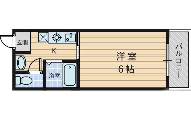 大桐の完工年月(1990年3月)築の賃貸マンションの間取り