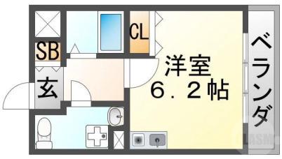 山手町の完工年月(1982年4月)築の賃貸マンションの間取り