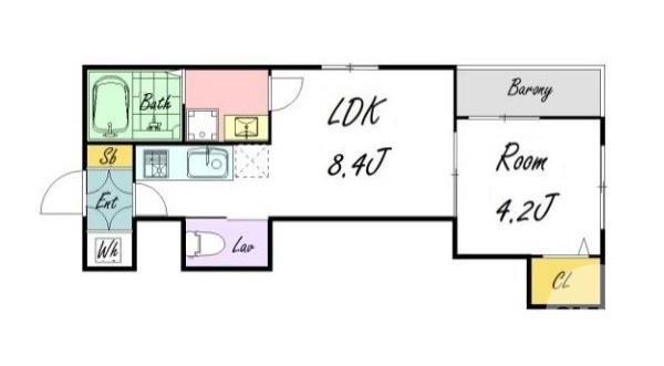 浜寺石津町西の完工年月(2024年12月)築の賃貸アパートの間取り