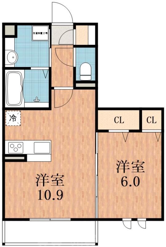 西脇の完工年月(2016年7月)築の賃貸アパートの間取り