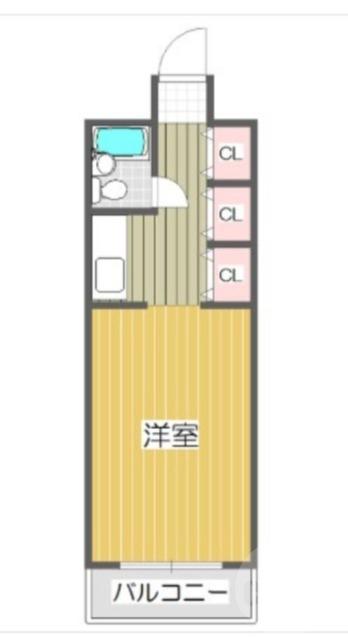 東中島の完工年月(1982年11月)築の賃貸マンションの間取り
