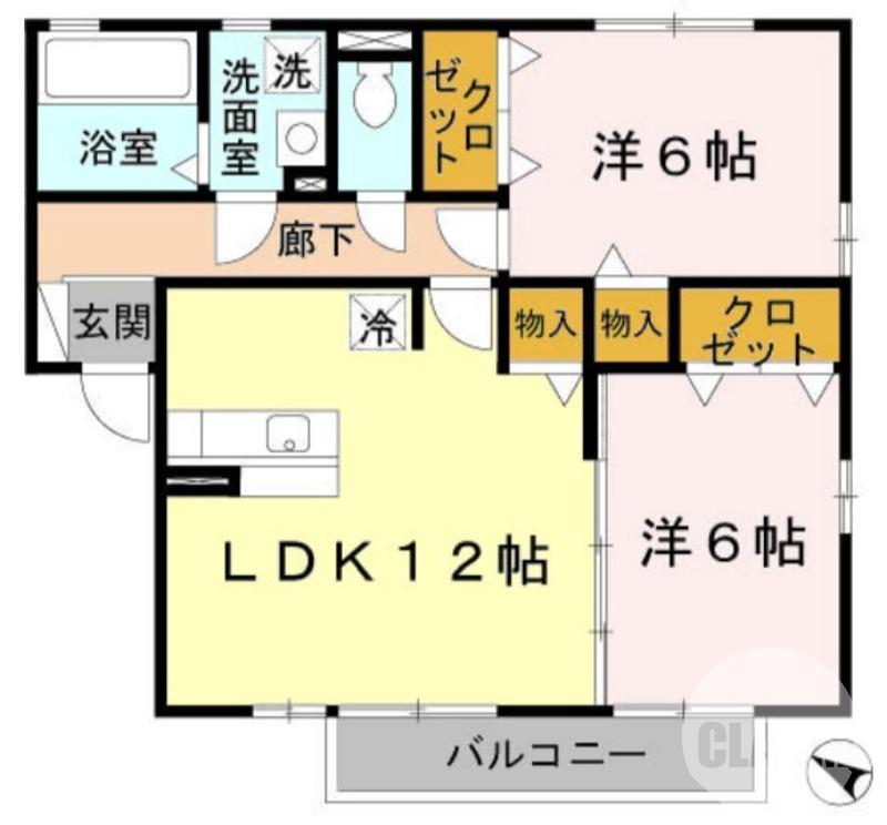 黒土町の完工年月(2009年11月)築の賃貸アパートの間取り