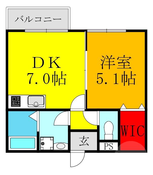 大桐の完工年月(2024年10月)築の賃貸アパートの間取り