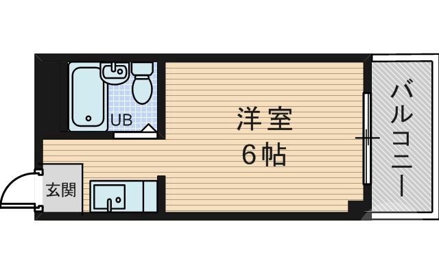 菅原の完工年月(1988年4月)築の賃貸マンションの間取り