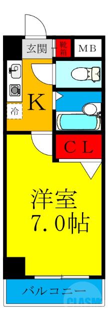 豊里の完工年月（1992年3月）築の賃貸マンションの間取り